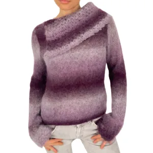 Purple Striped Sweater (S)