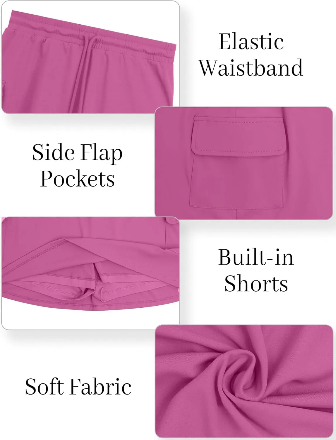 SEAUR Women's Bodycon Tennis Skirts Sports Skater Mini Skorts Athletic Skirt with Pockets