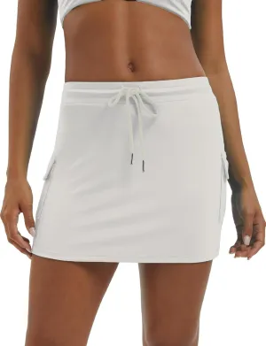 SEAUR Women's Bodycon Tennis Skirts Sports Skater Mini Skorts Athletic Skirt with Pockets