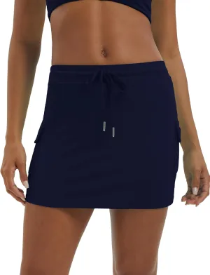 SEAUR Women's Bodycon Tennis Skirts Sports Skater Mini Skorts Athletic Skirt with Pockets