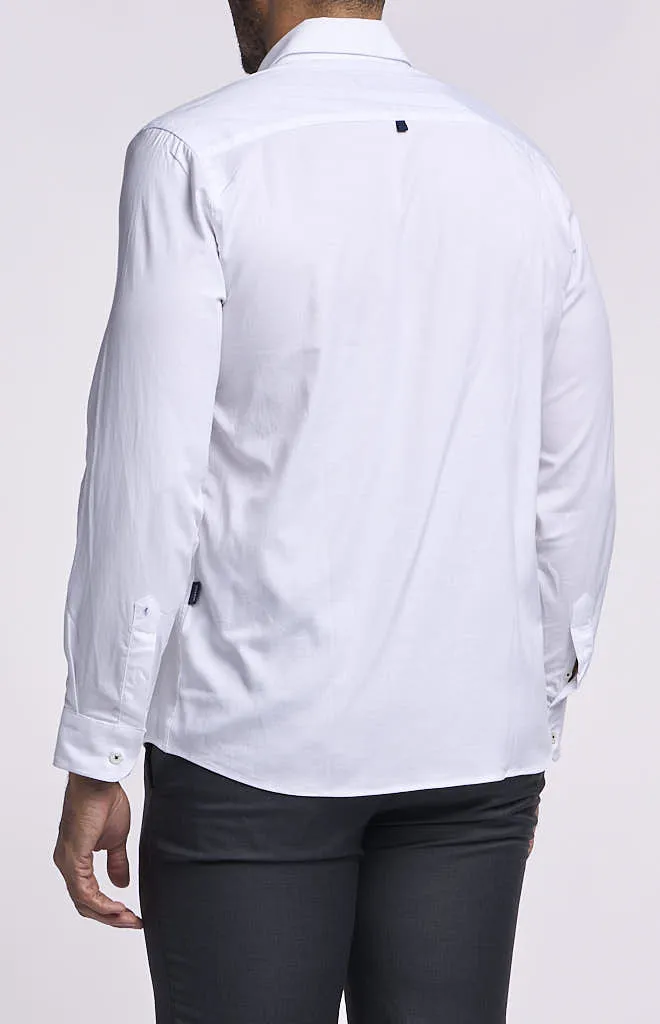 Stone Rose Solid Tencel Long-Sleeve Shirt