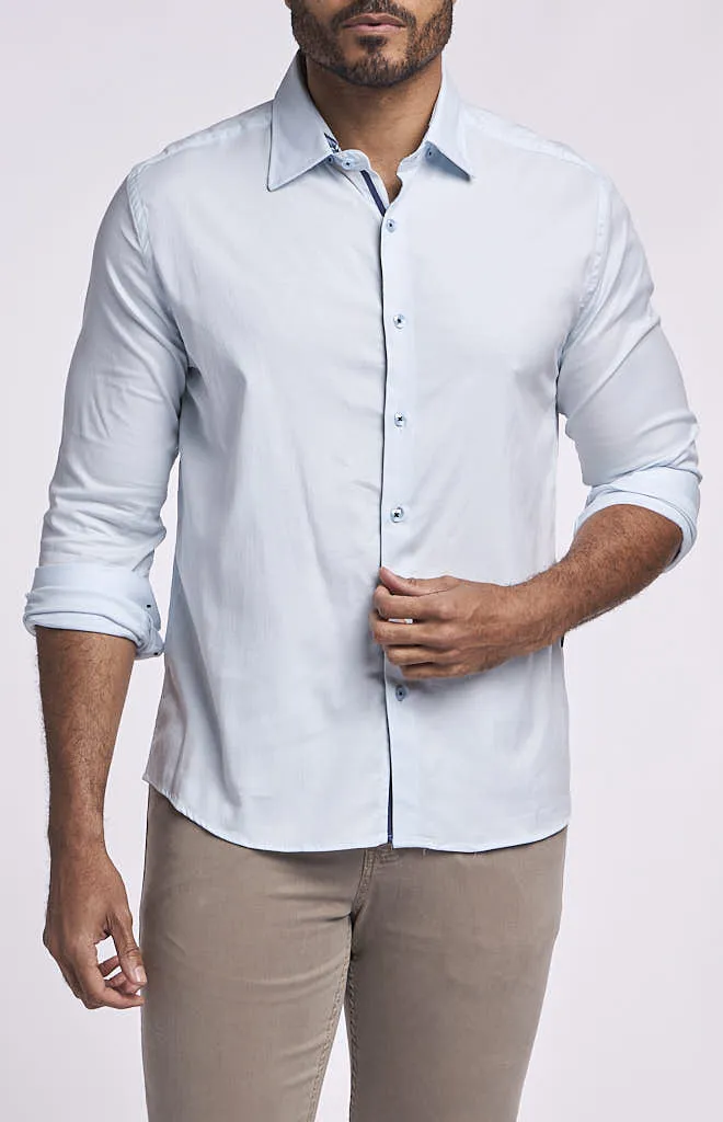 Stone Rose Solid Tencel Long-Sleeve Shirt