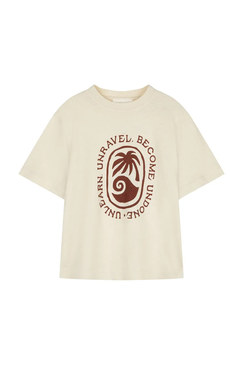 THE UNDONE TEE - CREAM