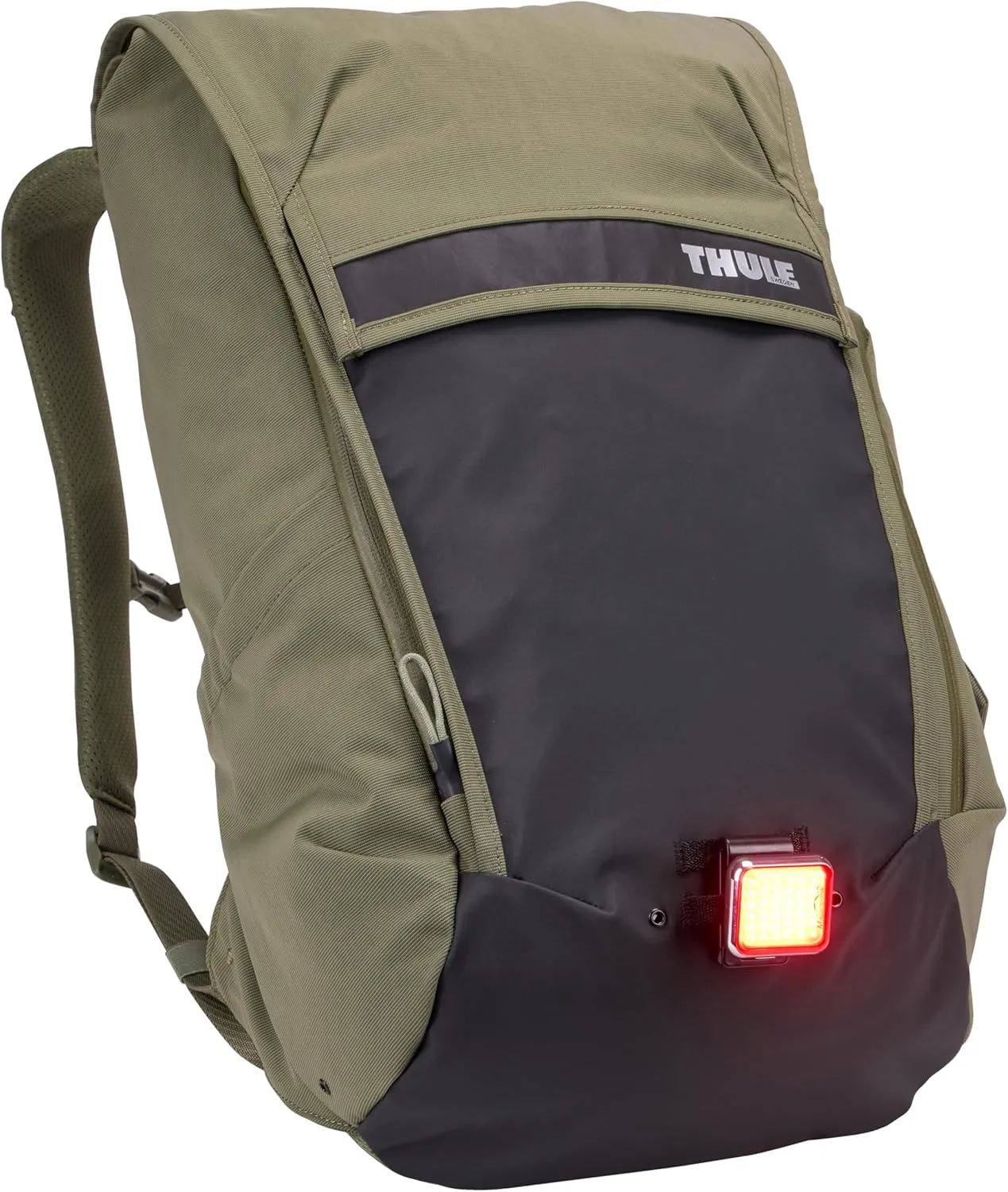 Thule Paramount Bike Commuter Backpack - 20L Capacity - Adjustable fit - 16" Padded Laptop Sleeve and 11" Tablet Pocket - Rolltop Closure - Side Phone Pocket - Taillight Loop