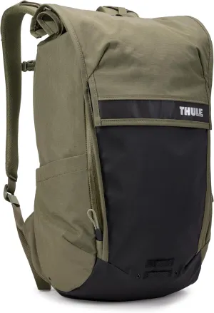 Thule Paramount Bike Commuter Backpack - 20L Capacity - Adjustable fit - 16" Padded Laptop Sleeve and 11" Tablet Pocket - Rolltop Closure - Side Phone Pocket - Taillight Loop
