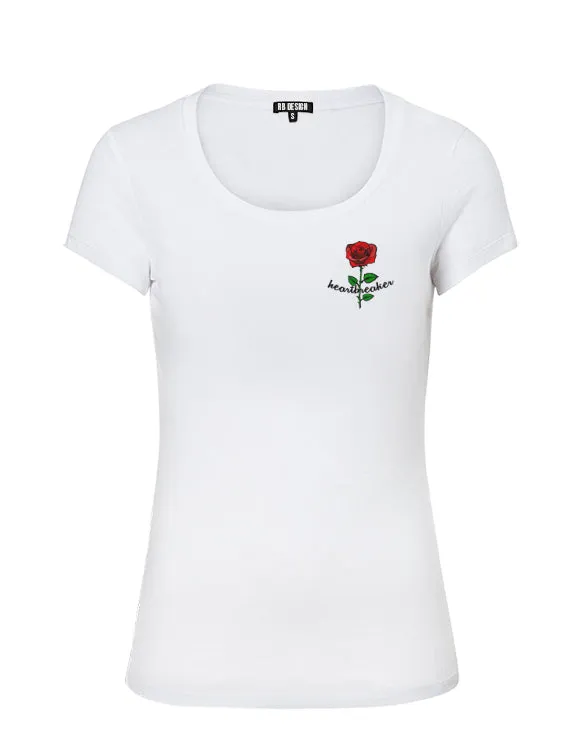 Trendy Women's T-shirt "Heart Breaker" WTD383