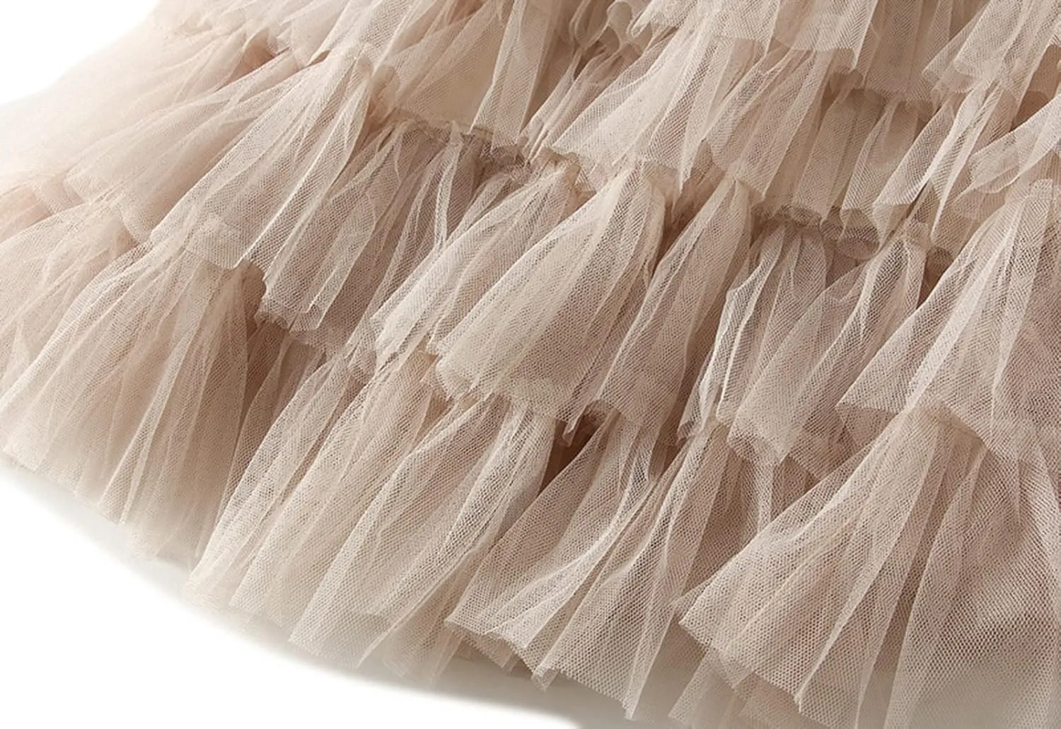 Tulle Skirts for Women, Tiered Layered Mesh Skirt, Elastic Waist A Line Maxi Tulle Skirts Petticoat