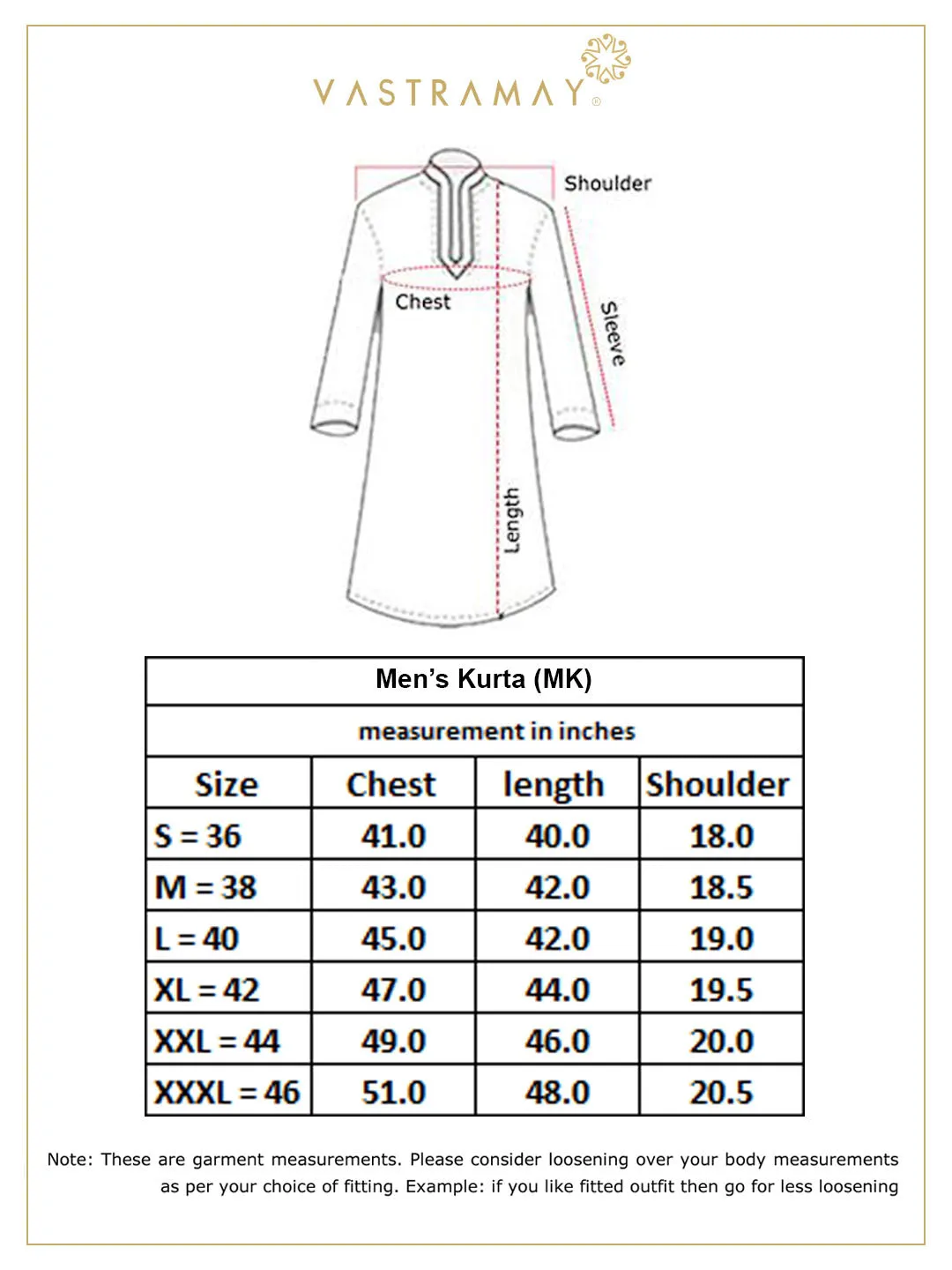 VASTRAMAY Men's Pink Geometric Kurta