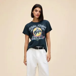 Willie Nelson 1980 Cowboy Tour Tee (Vintage Black)