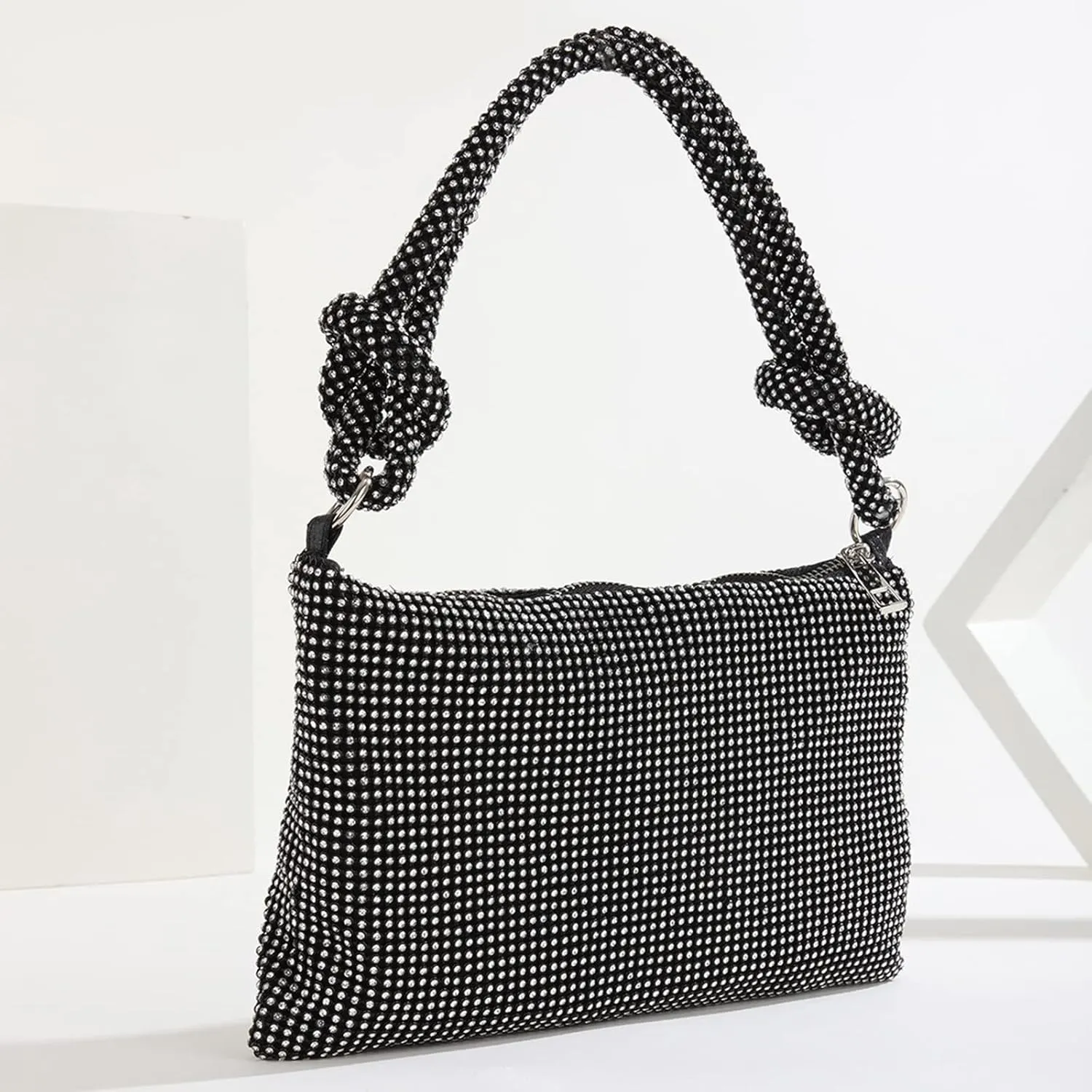 Women Rhinestone Evening Bag Crystal Clutch Bag Glitter Sparkly Handbag Wedding Purse