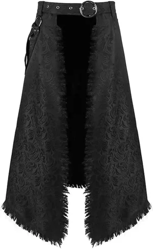 Womens Skirts Medieval Cosplay Punk Maxi Skirt Gothic Sexy Chain Matching Goth Skirts Steampunk Skirt
