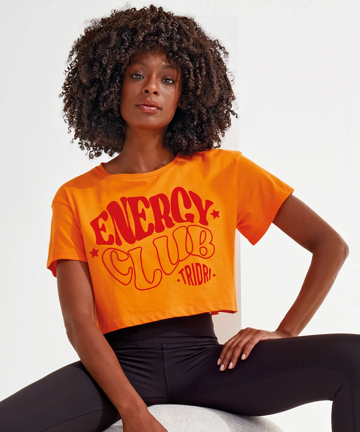 Womens TriDri® crop top | Heather Grey