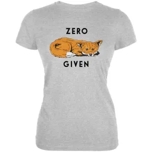 Zero Fox Given Heather Grey Juniors Soft T-Shirt