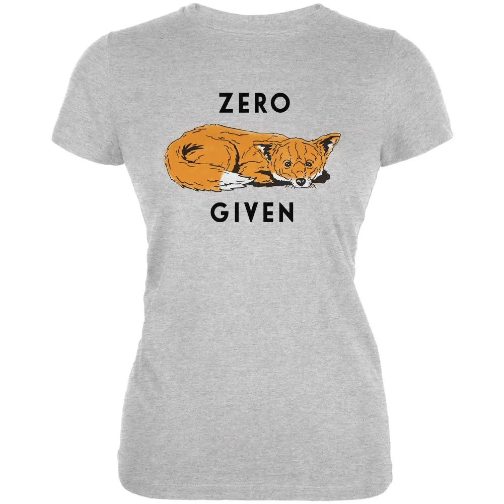 Zero Fox Given Heather Grey Juniors Soft T-Shirt
